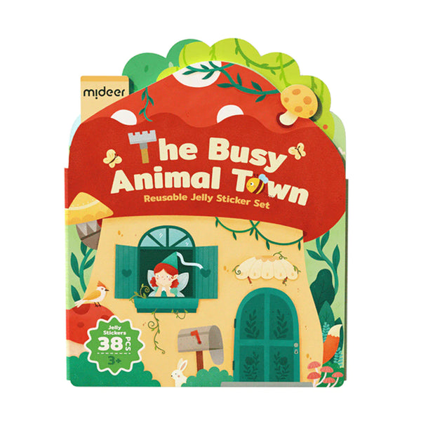 Mideer Jelly Sticker Set: The Busy Animal Town