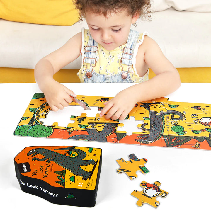 Play with mideer you look yummy series puzzle, enhancing children's focus