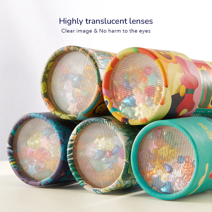 Image of Kaleidoscope, a highly translucent lenses with clear image & no harm to eyes.