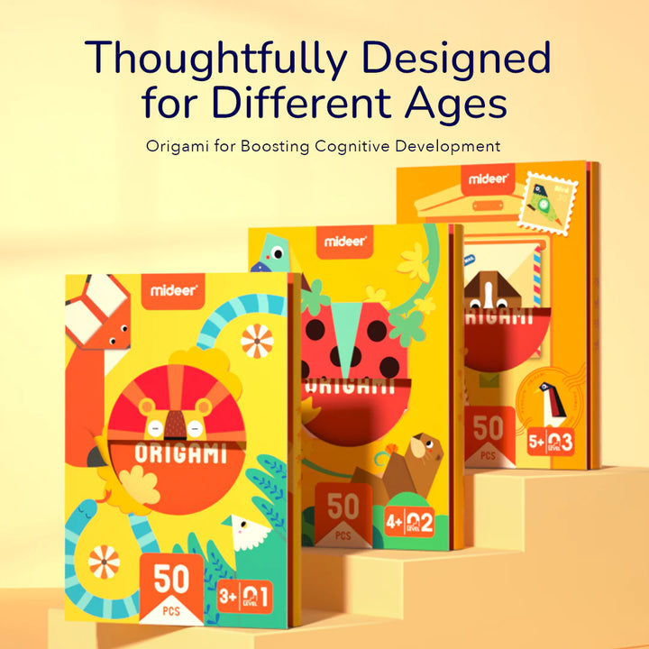 Mideer origami diy kits, thoughtfully designed for different ages, boosting babies and kids cognitive development