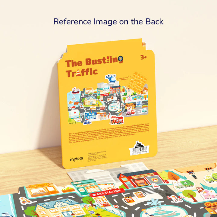 Image of Jelly Sticker Set: The Bustling Traffic Back Display