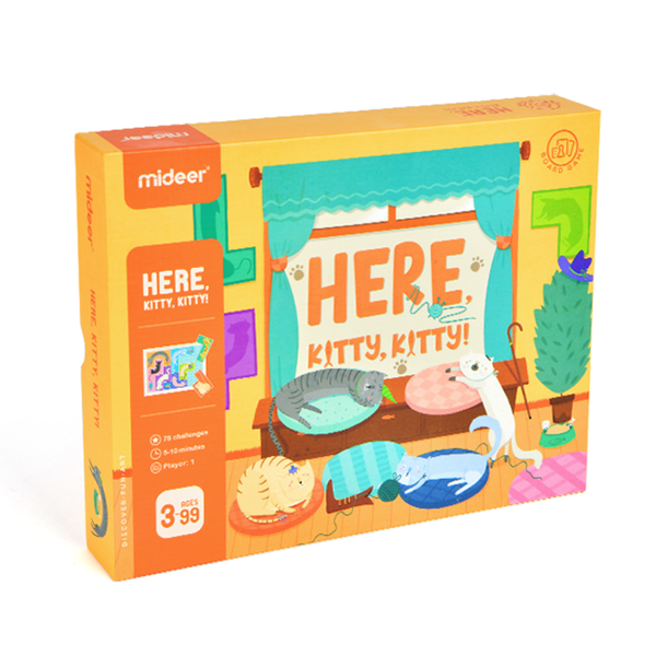 Mideer Here Kitty Kitty Geometric Board Game