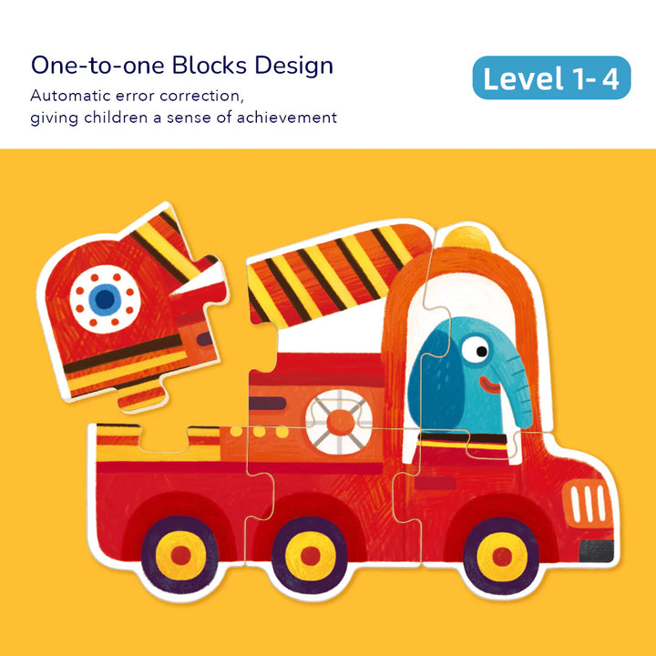 Image of one-to-one blocks design, automatic error correction, giving children a sense of achievement