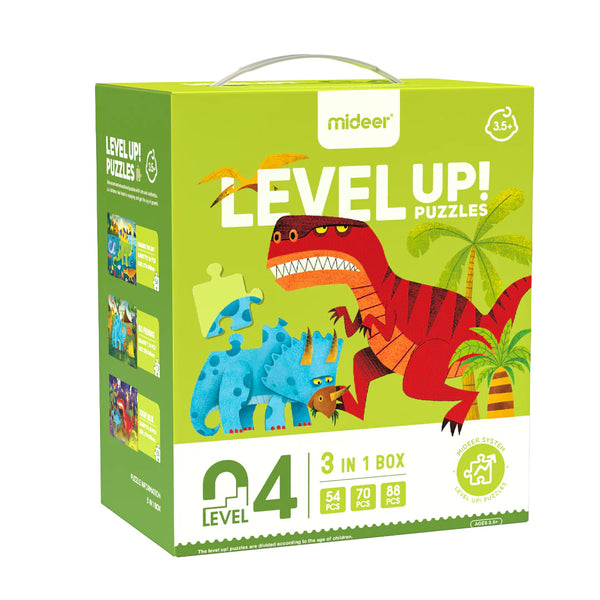 Kids Jigsaw Puzzle - Mideer Level 4: Dinosaur Age