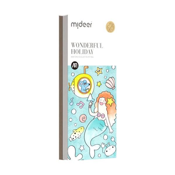 Mideer watercolour painting book, best gift for kids over 3 year old