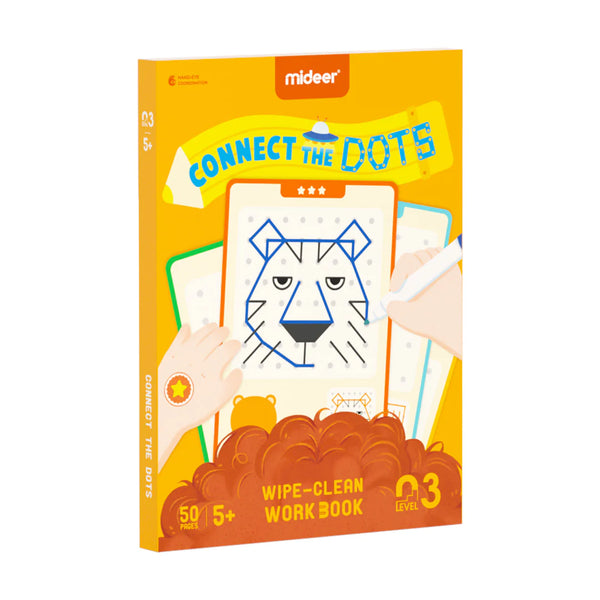 Mideer level 3 activity books - connect the dots, best gift for kids over 5 year old