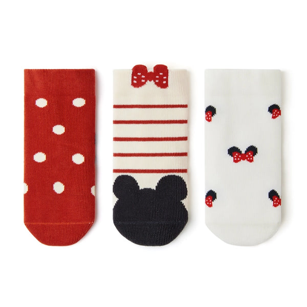 3 Pack Baby Toddler Socks: Minnie