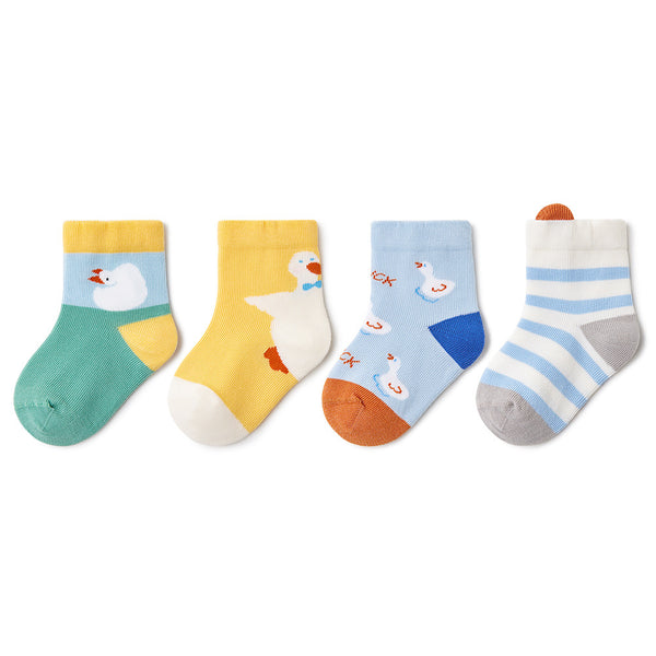 Beibi Toddler Cotton Socks: Duck Series