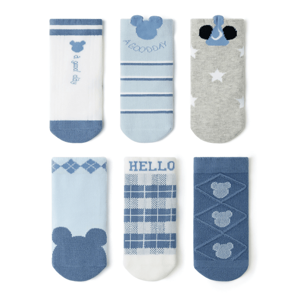 Beibi Baby & Toddler Socks: Mickey (6 Pairs)