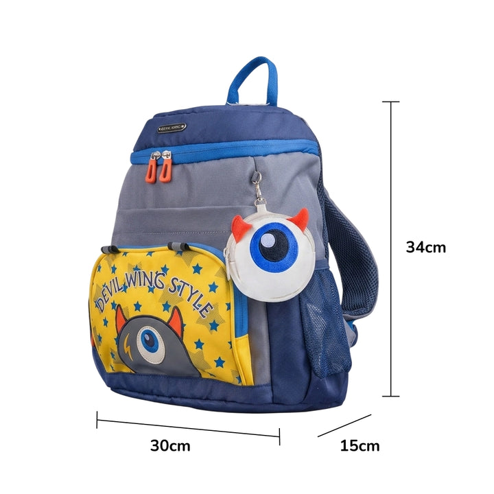 Devil Wing - Kids Backpack Little Monster: Grey – HeyKids Australia