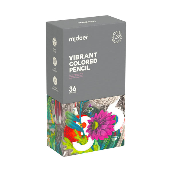 Mideer arts supplies - vibrant colored pencil 36 colors, designed for kids over 4 year old