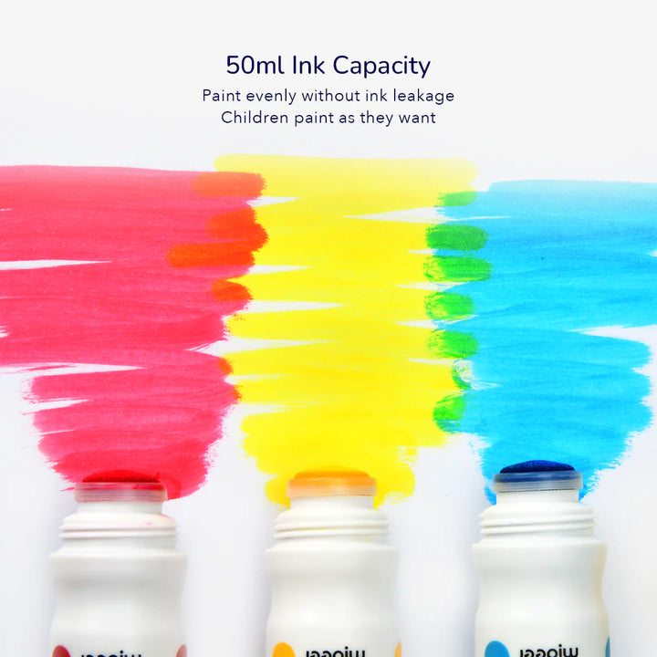 Image of 50ml ink capacity, children can paint evenly without ink leakage.