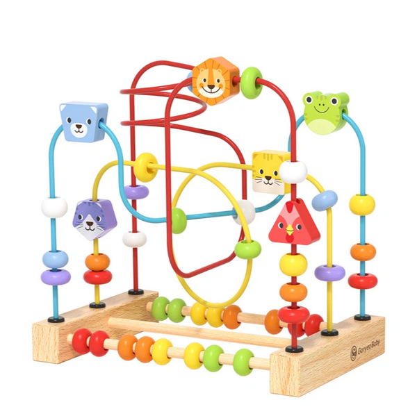 Wooden Bead Maze: Animals