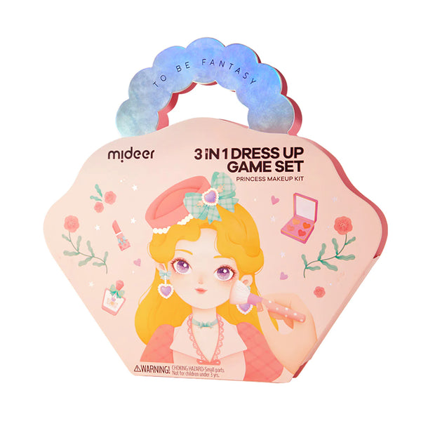 Mideer 3-in-1 Dress Up Game Set: Princess Fantasy Makeup
