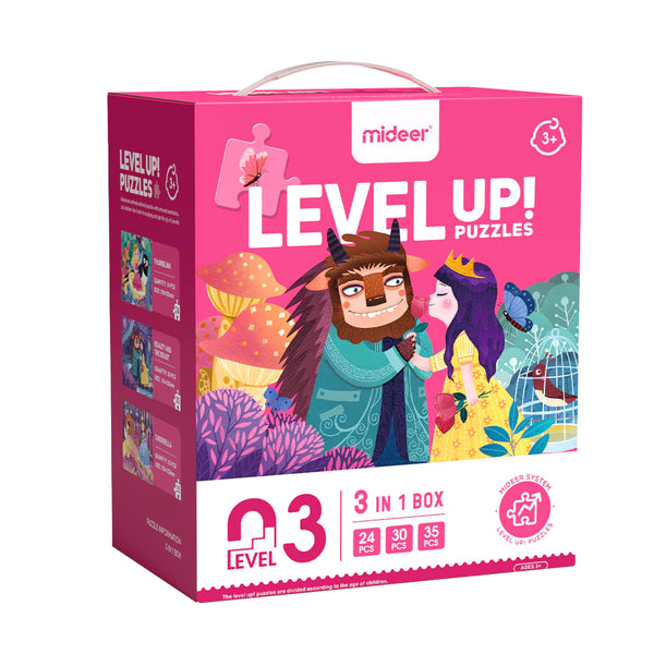 Mideer Level Up! Puzzles - Level 3: Princesses 24P-35P