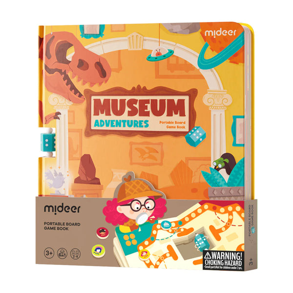 Mideer - 6 in 1 Portable Board Game Book: Museum Adventures