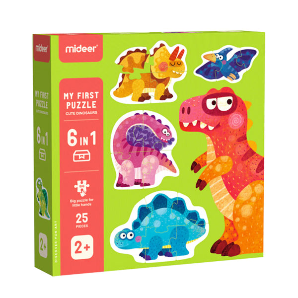 Mideer My First Puzzle: Cute Dinosaurs 3P-6P