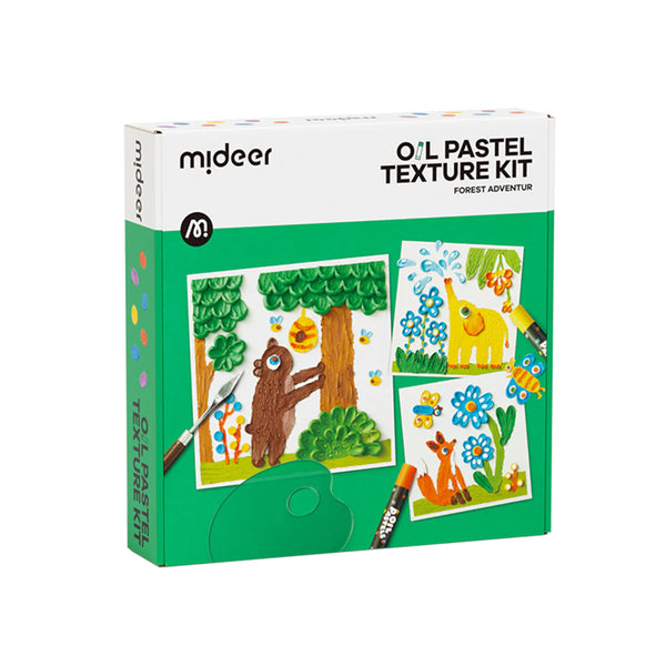 Mideer Oil Pastel Texture Kit: Forest Adventure