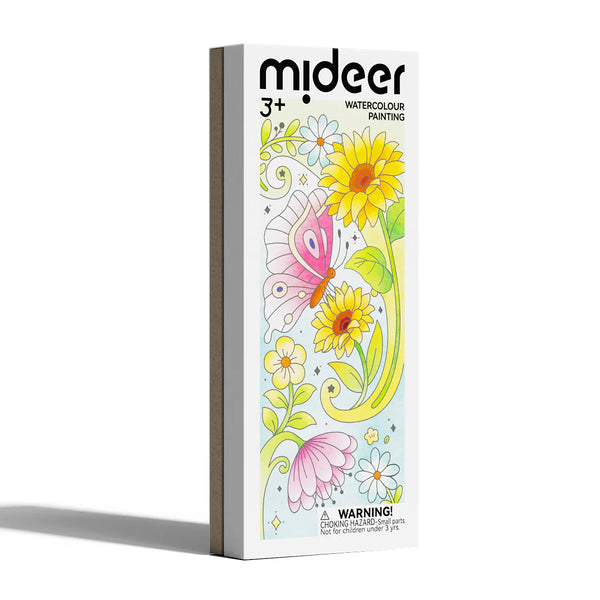 Mideer - Watercolor Painting: The Flower And The Butterfly