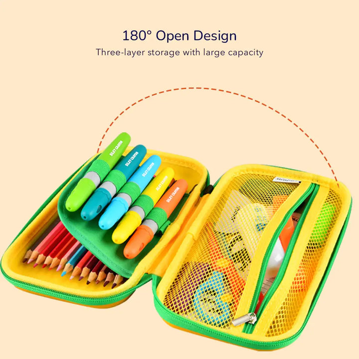 Mideer stationery - pencil case with three-layer storage and large capacity