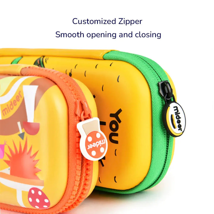 Mideer stationery - pencil case with customized zipper, smooth opening and closing