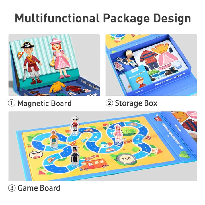 Mideer magnetic puzzle contains magnetic board, storage box & game board