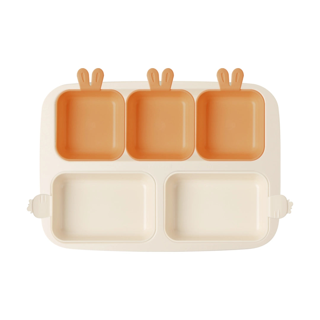 Nestique - Divided Feeding Plate: Rabbit – HeyKids Australia