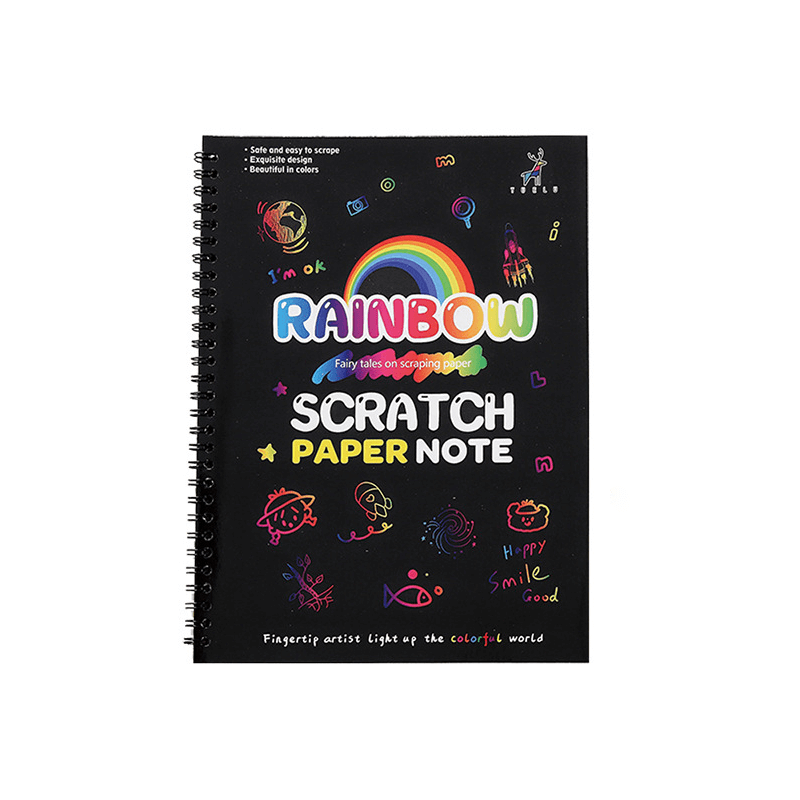 Rainbow Scratch Art Notebook 10 Sheets β HeyKids Australia