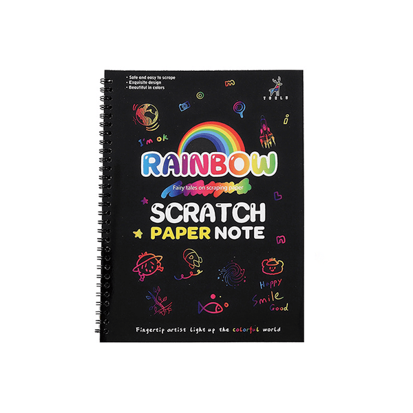 Rainbow Scratch Art Notebook 10 Sheets