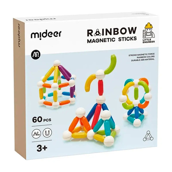 Mideer - Rainbow Magnetic Sticks 60P