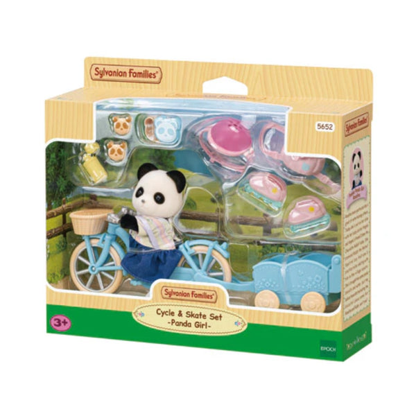 Sylvanian Families - Cycle & Skate Set: Panda Girl