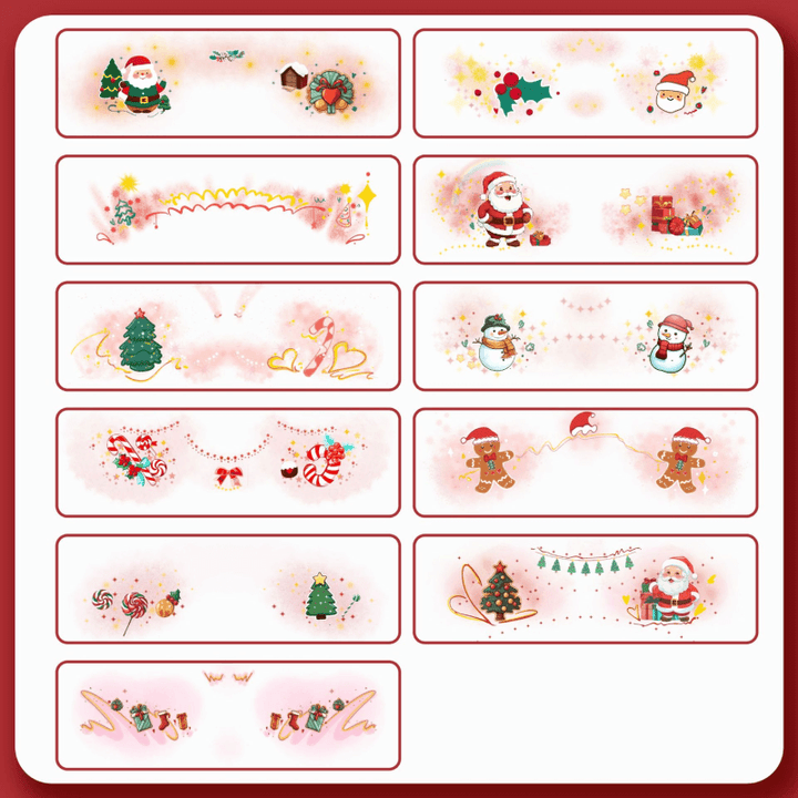 Temporary Face Tattoo Stickers Christmas