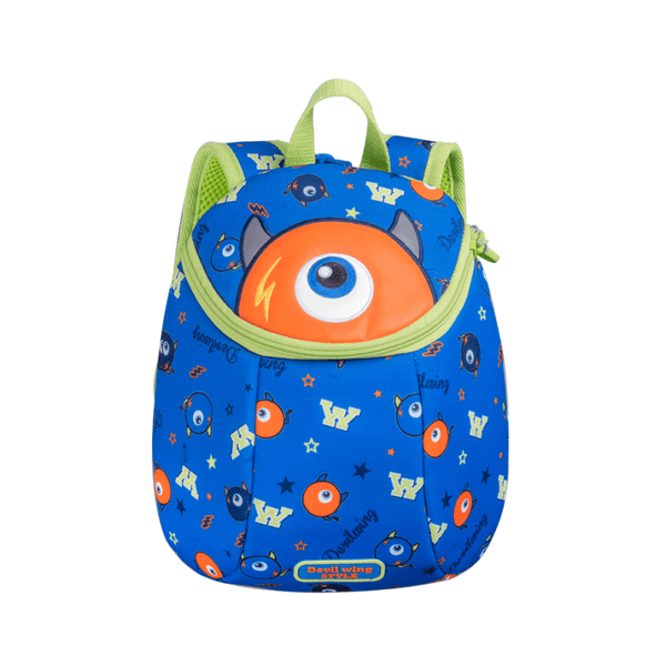 Daycare Backpack With Detachable Leash: Candy Series (Blue) - Devil Wing