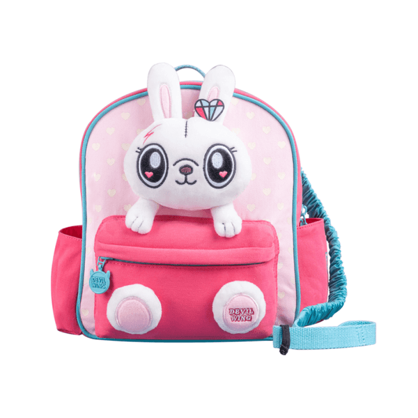 Devil Wing Childcare Backpack With Plush Toy: Rabbit Raina