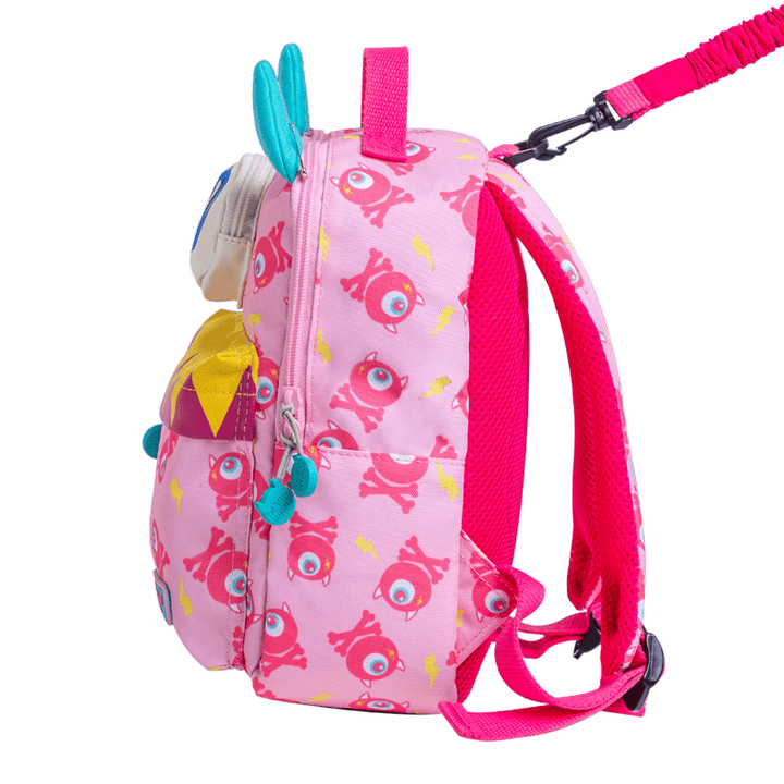 Devil Wing Toddler Backpack Demon Series (Pink) Side Look